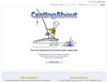 Tablet Screenshot of castingabout.com